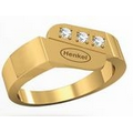 Ladies' Precious Metal 3 Stone Ring